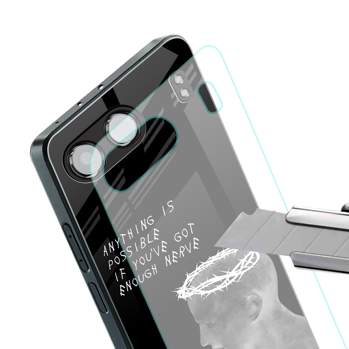 nerve back phone cover | glass case for oneplus nord 4