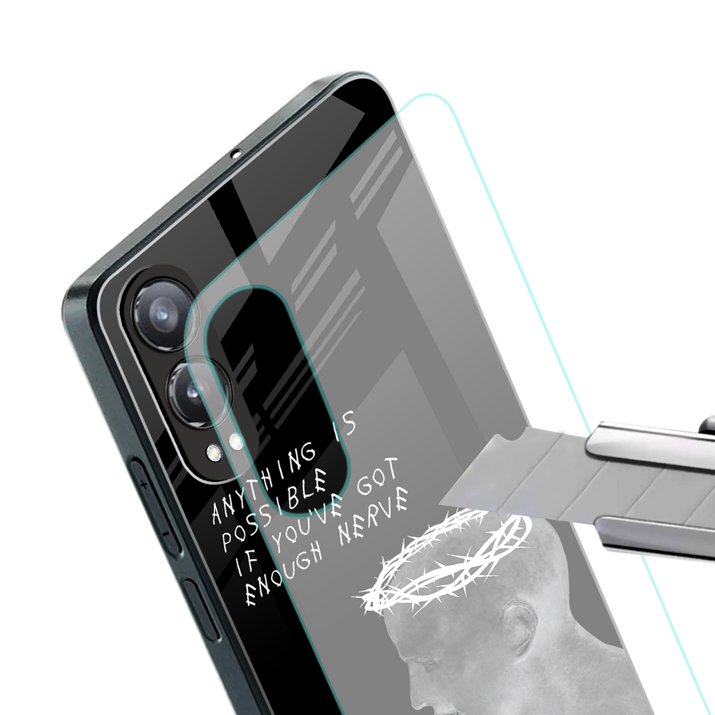 nerve back phone cover | glass case for oneplus nord ce 4 lite