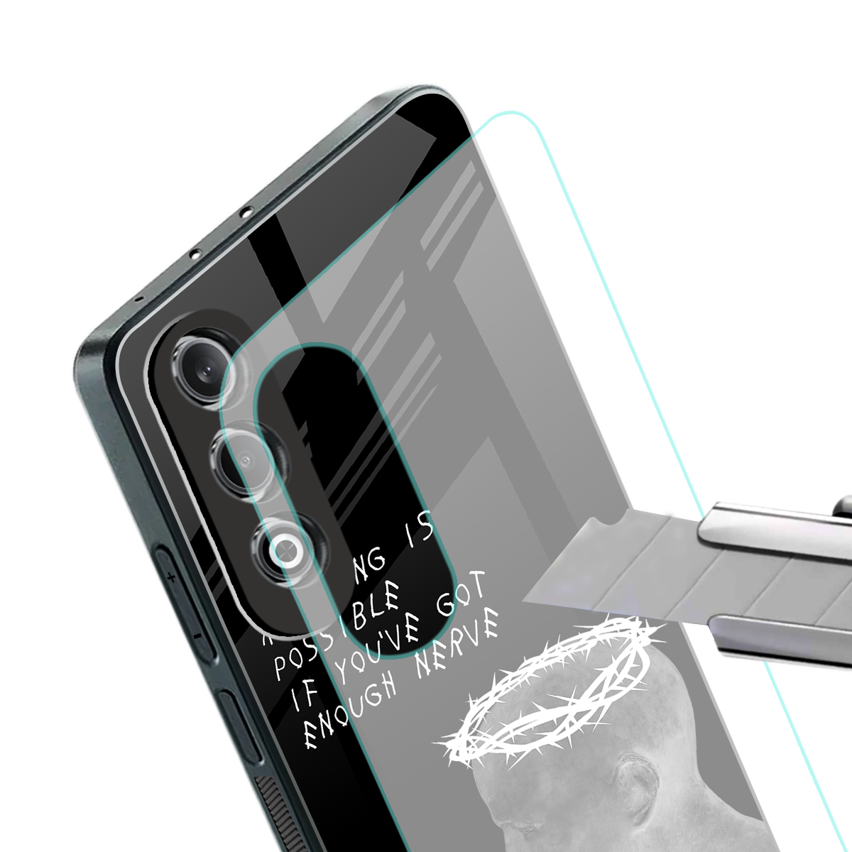 nerve back phone cover | glass case for oneplus nord ce 4