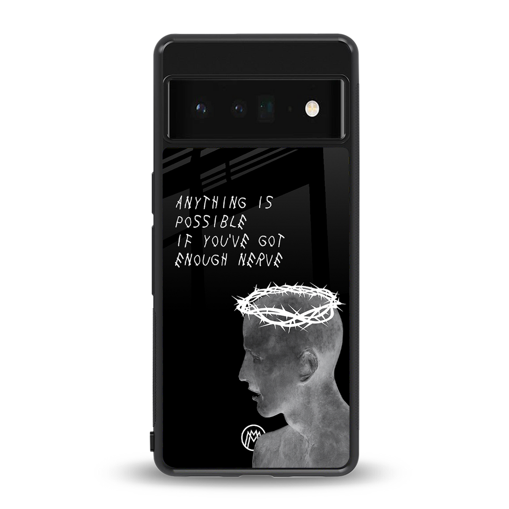 nerve back phone cover | glass case for google pixel 6 pro