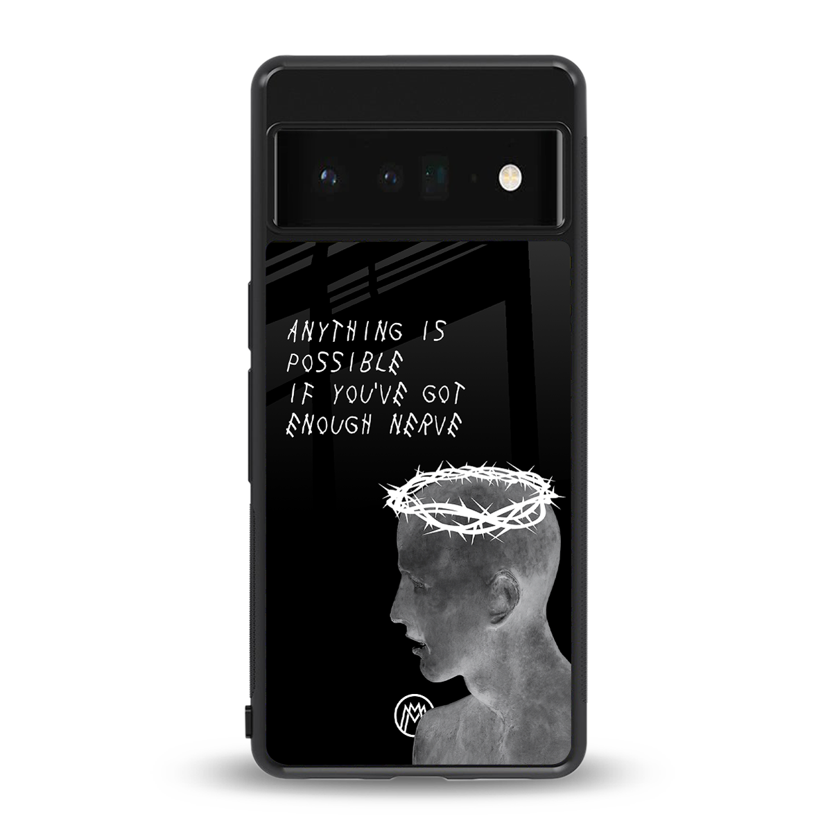 nerve back phone cover | glass case for google pixel 6 pro