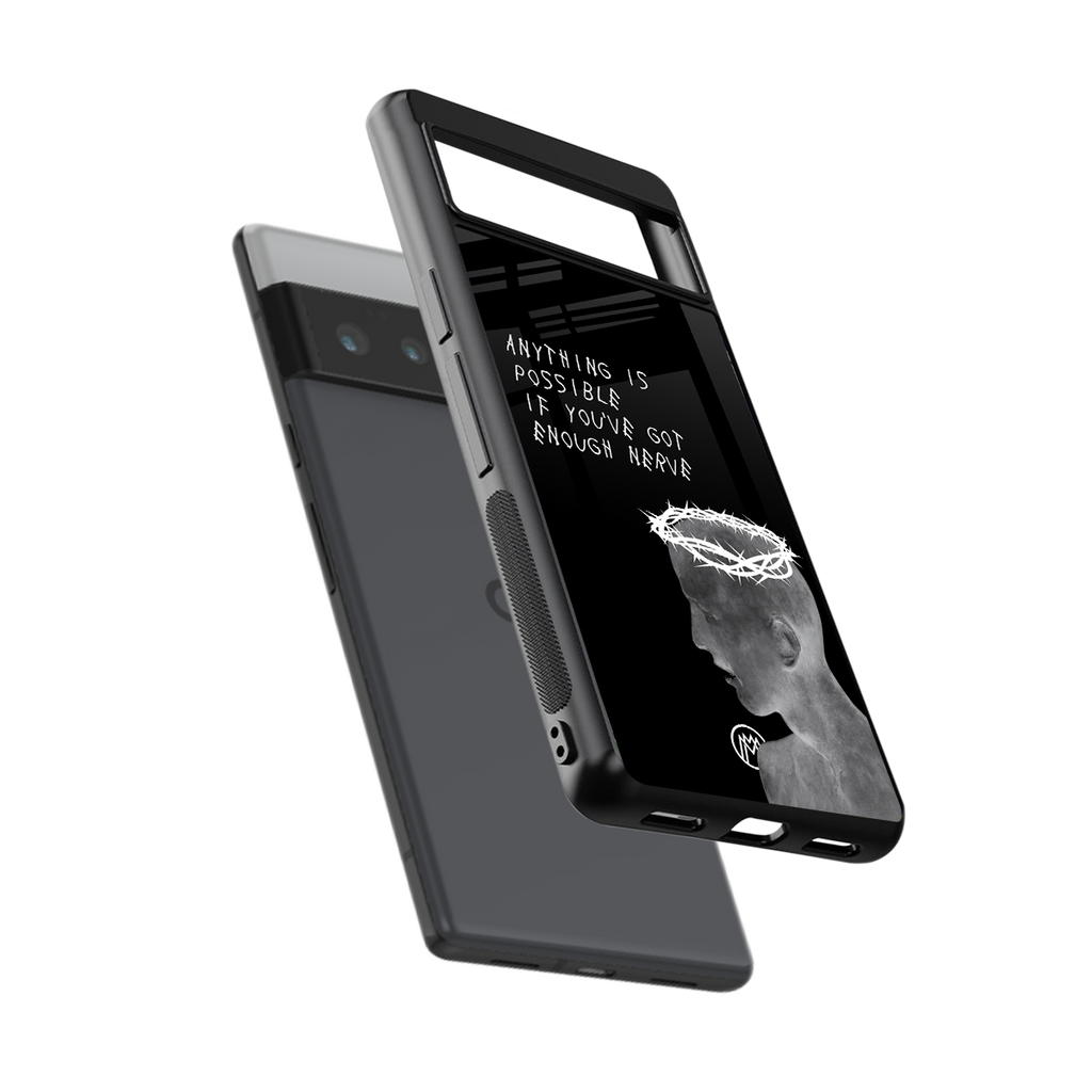 nerve back phone cover | glass case for google pixel 6 pro