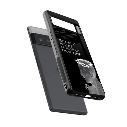 nerve back phone cover | glass case for google pixel 6 pro