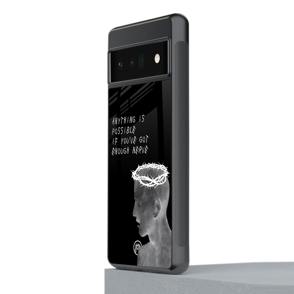 nerve back phone cover | glass case for google pixel 6 pro