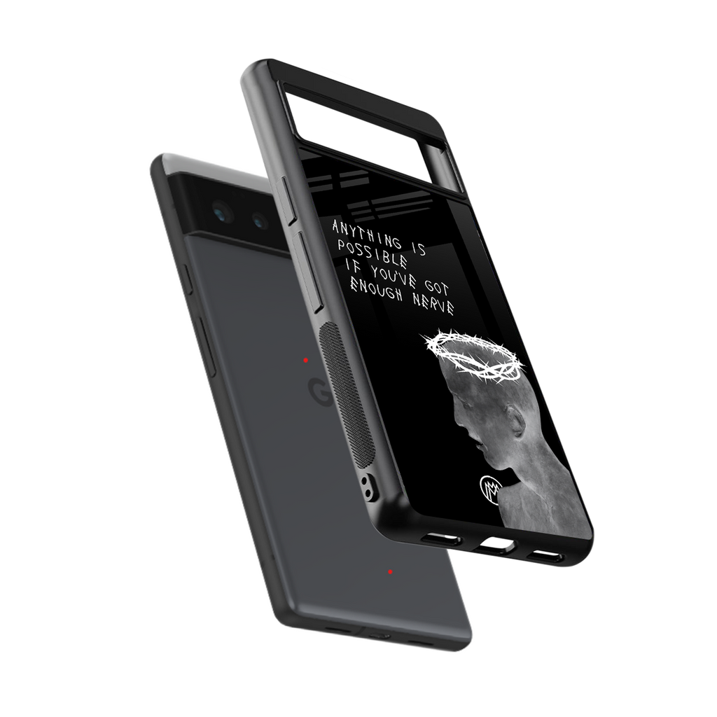 nerve back phone cover | glass case for Google Pixel 6A