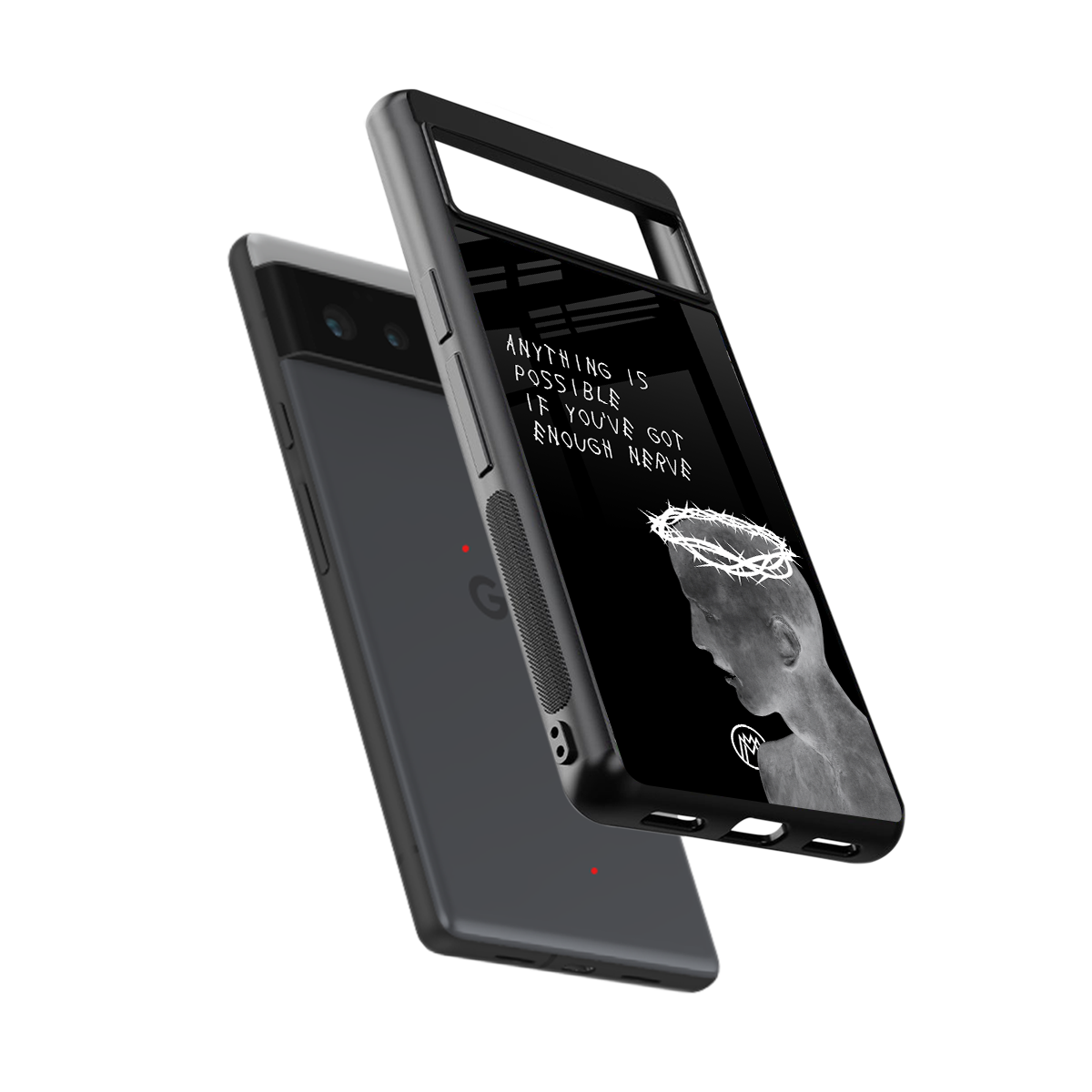 nerve back phone cover | glass case for Google Pixel 6A