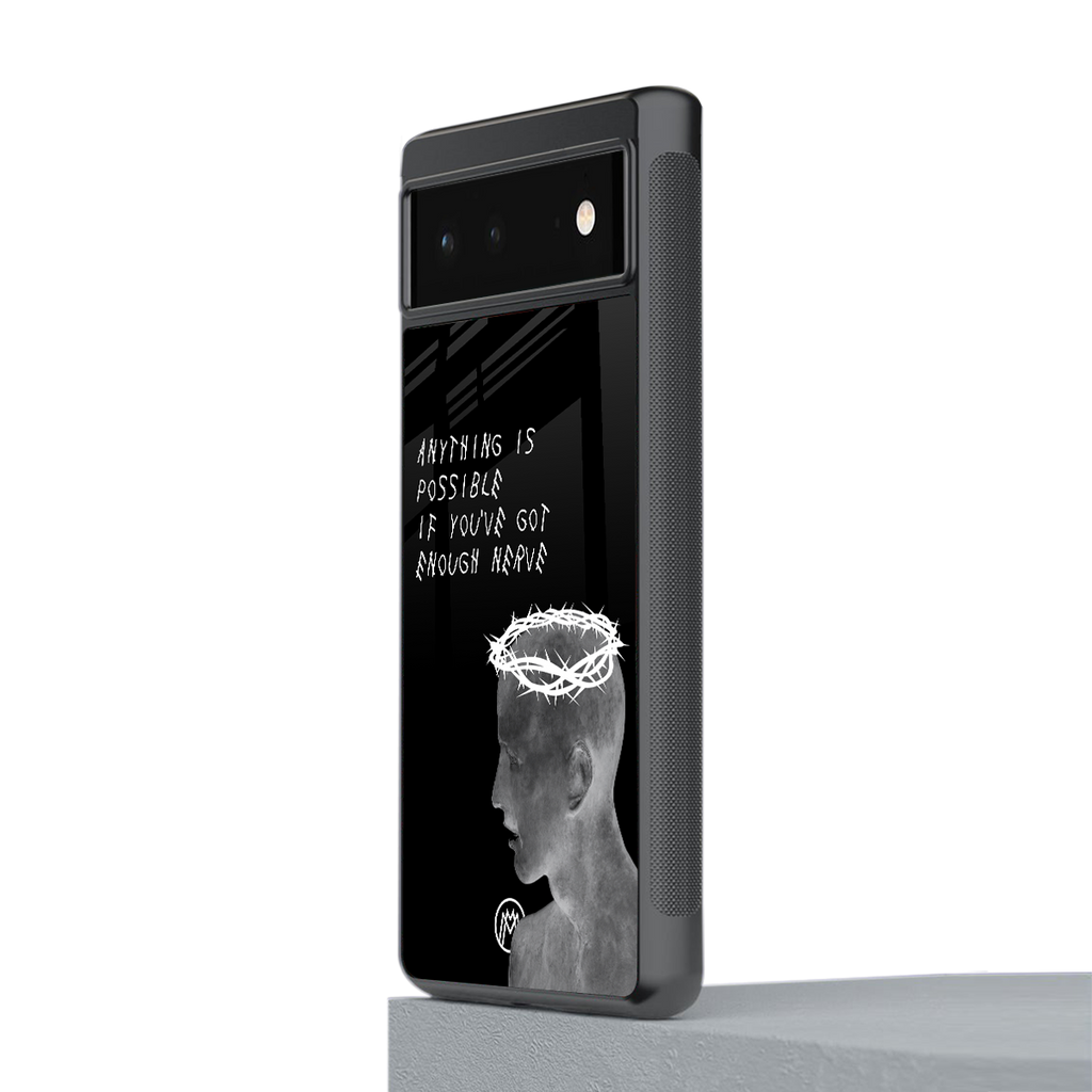 nerve back phone cover | glass case for google pixel 6