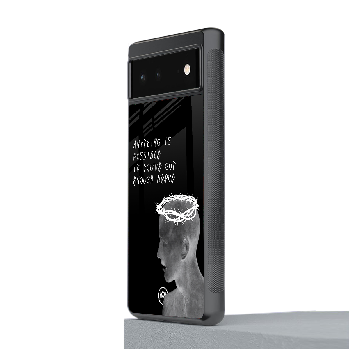 nerve back phone cover | glass case for google pixel 6