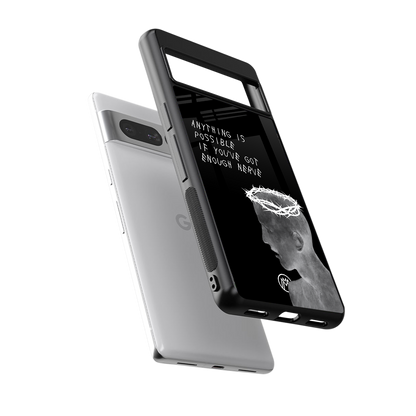 nerve back phone cover | glass case for google pixel 7 pro
