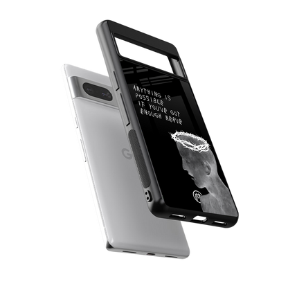 nerve back phone cover | glass case for Google Pixel 7A
