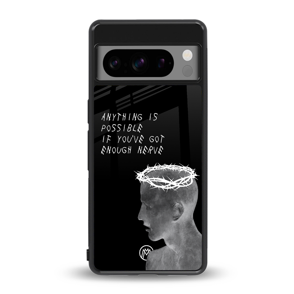 nerve back phone cover | glass case for google pixel 8 pro