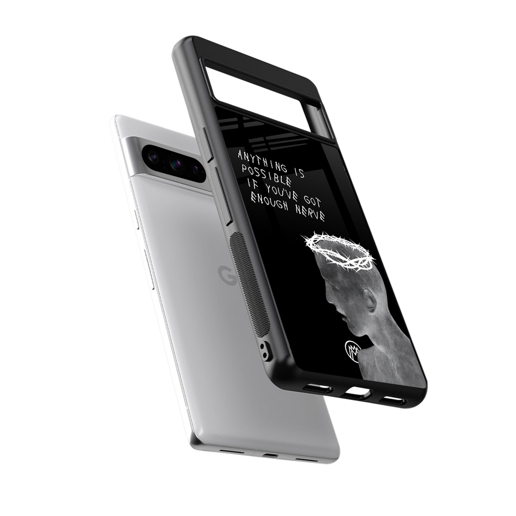 nerve back phone cover | glass case for google pixel 8 pro