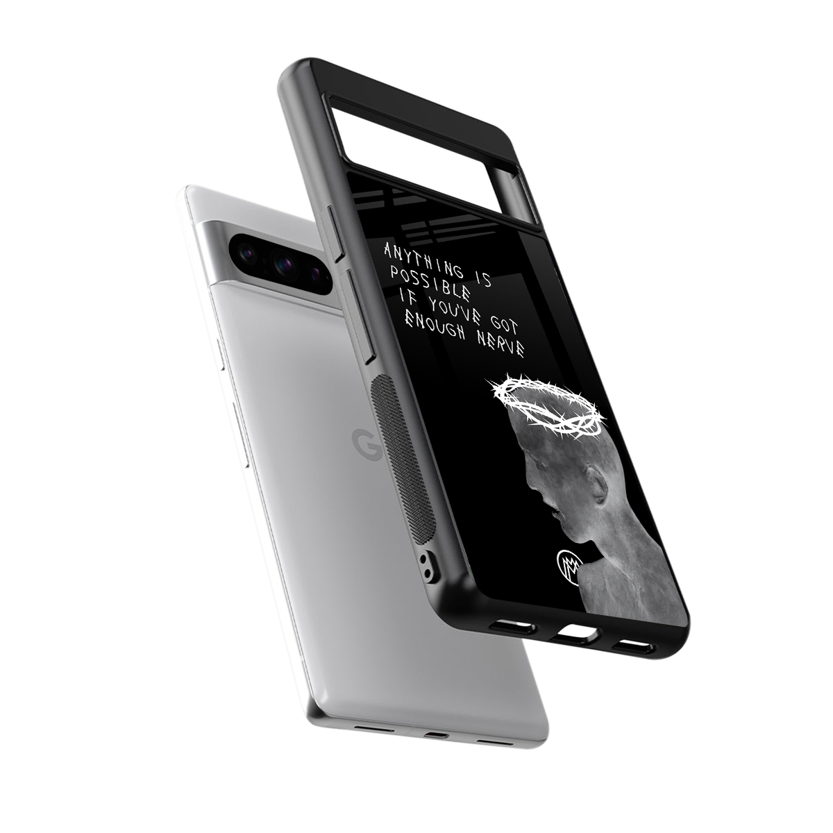 nerve back phone cover | glass case for google pixel 8 pro