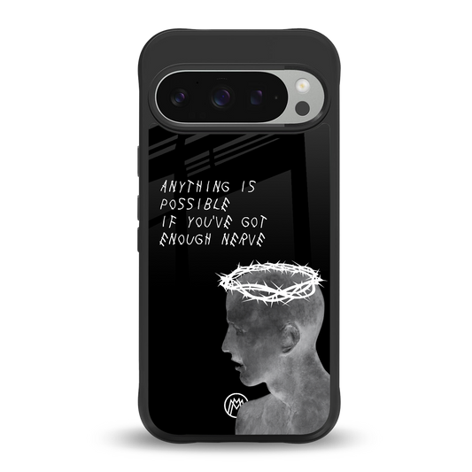 nerve back phone cover | glass case for google pixel 9 pro xl