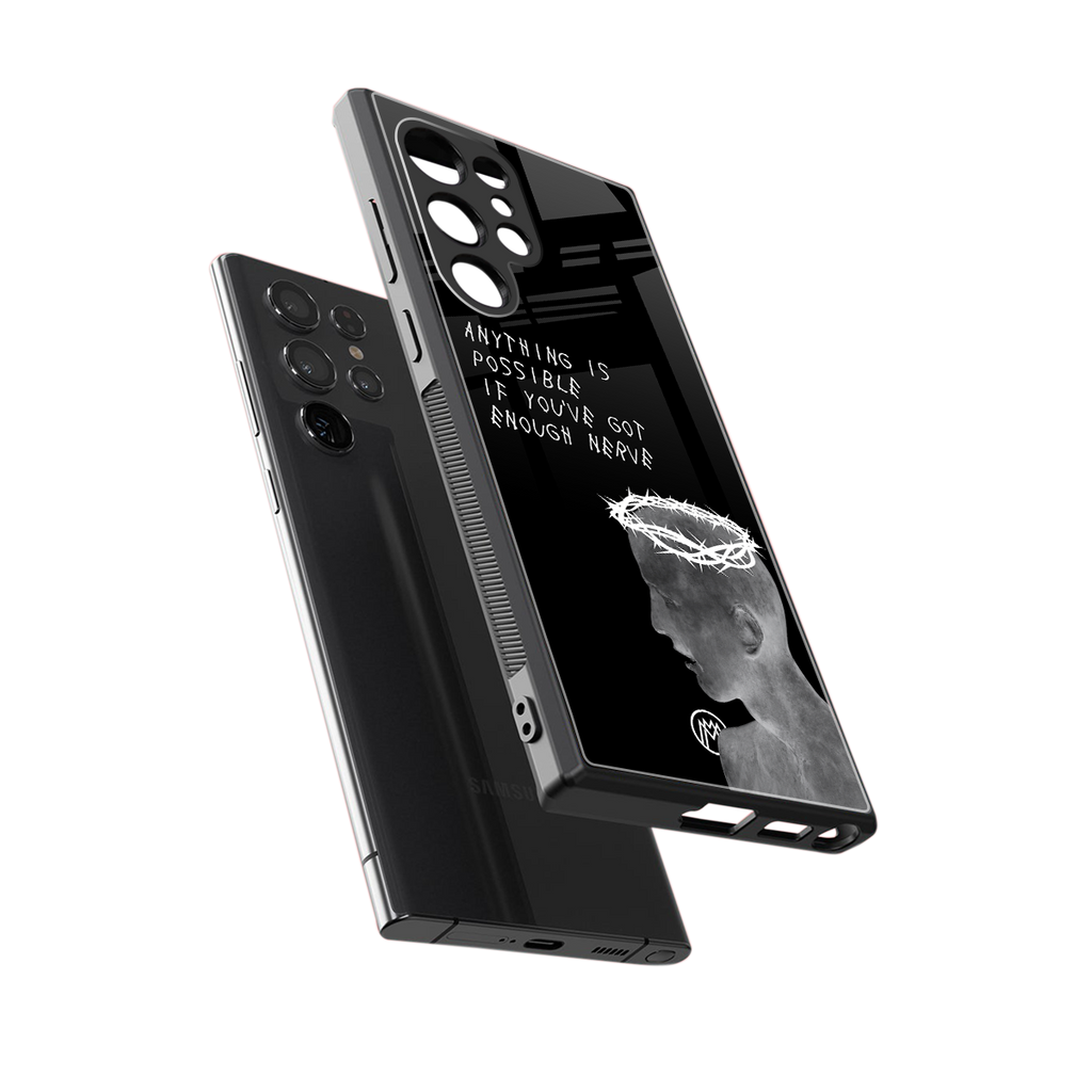 nerve back phone cover | glass case for samsung galaxy s23 ultra