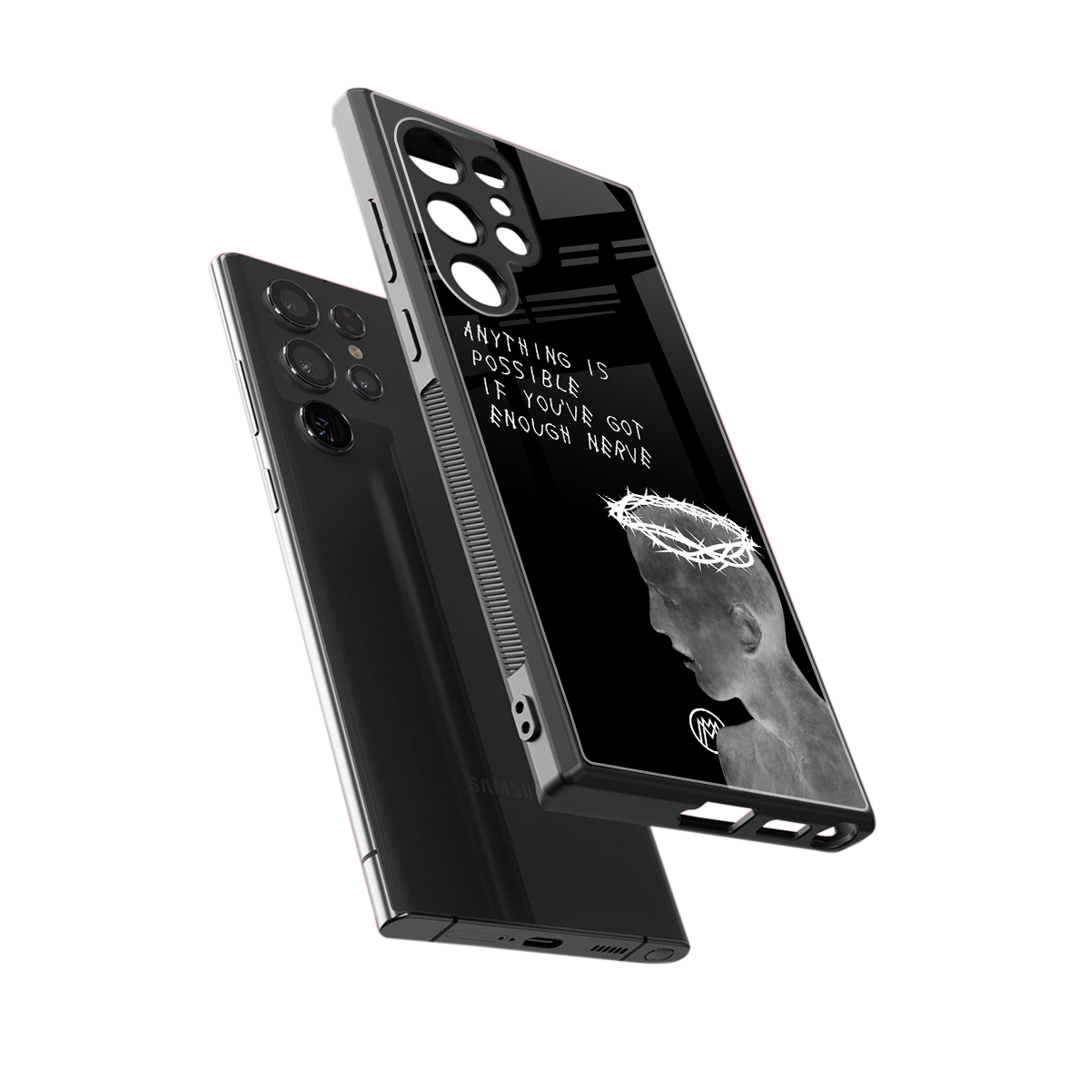 nerve back phone cover | glass case for samsung galaxy s23 ultra