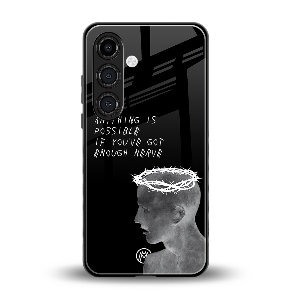 nerve back phone cover | glass case for samsung galaxy s23 fe