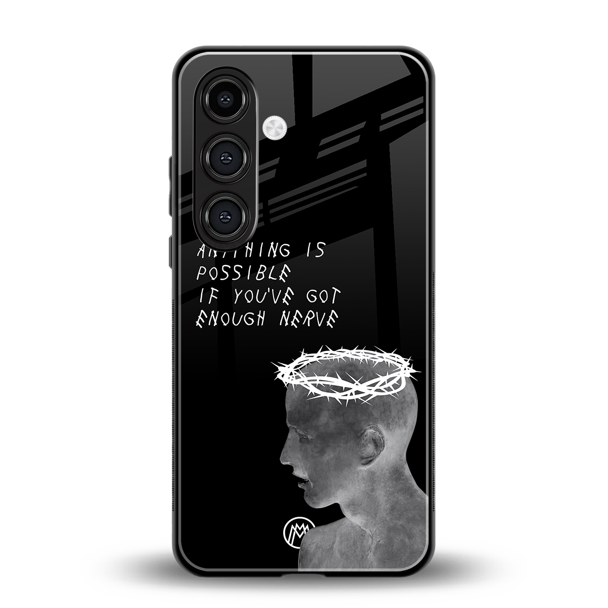 nerve back phone cover | glass case for samsung galaxy s24 plus