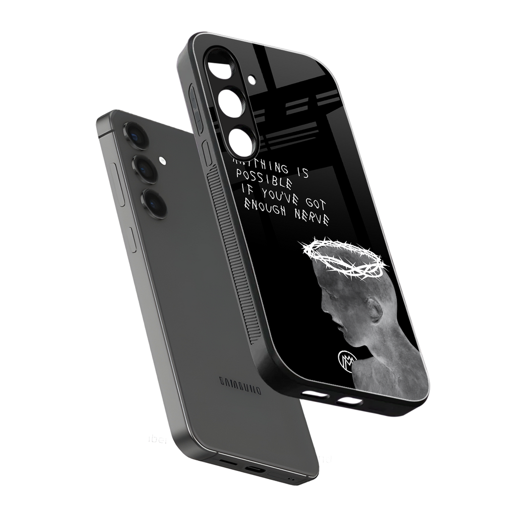 nerve back phone cover | glass case for samsung galaxy s25 plus