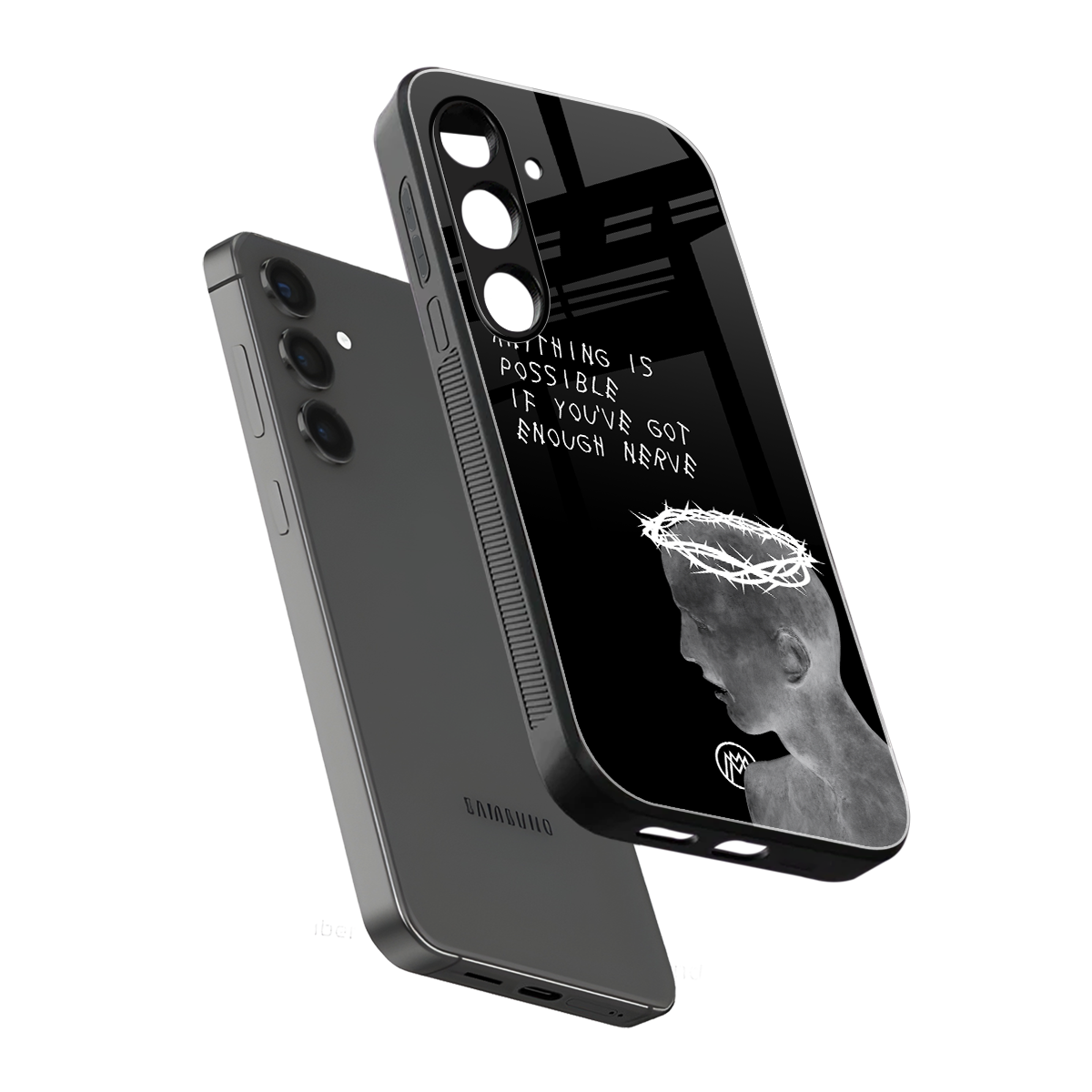 nerve back phone cover | glass case for samsung galaxy s23 plus