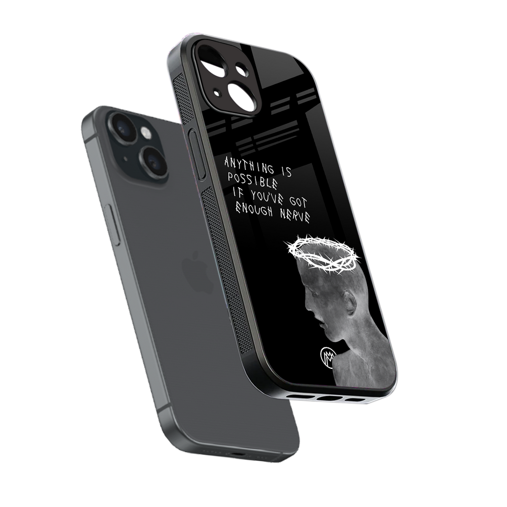 nerve back phone cover | glass case for iphone 14