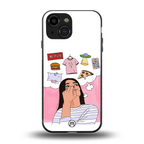 netflix and chill back phone cover | glass case for iphone 13 mini