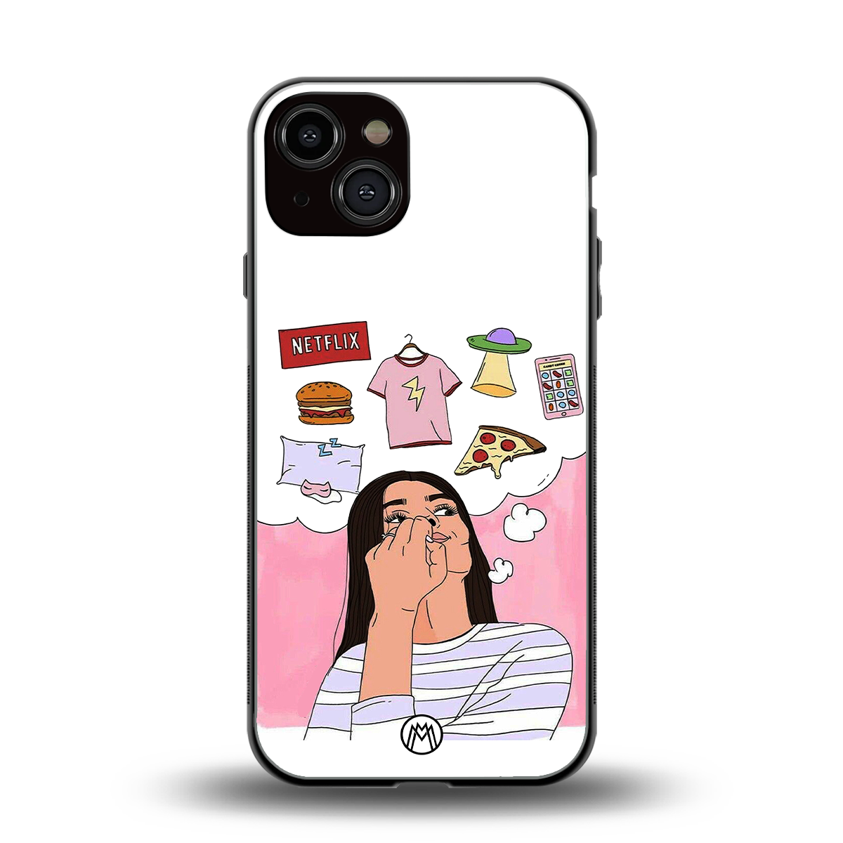 netflix and chill back phone cover | glass case for iphone 13