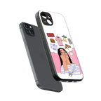 netflix and chill back phone cover | glass case for iphone 15 plus