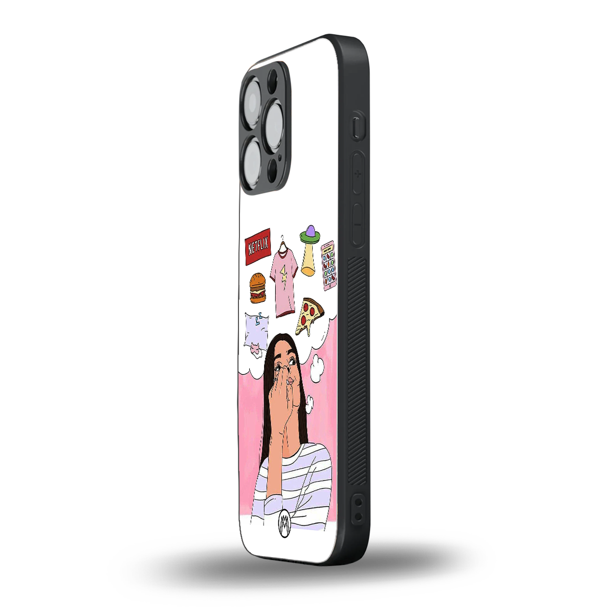 netflix and chill back phone cover | glass case for iphone 14 pro max