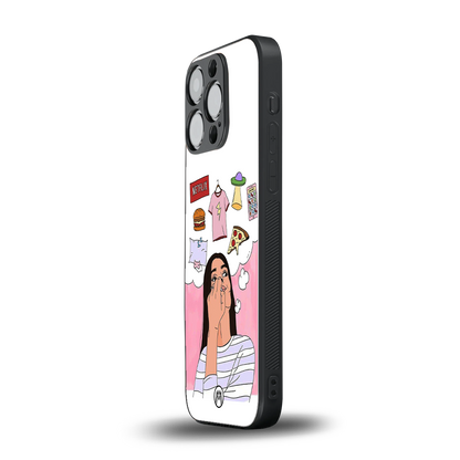 netflix and chill back phone cover | glass case for iphone 15 pro