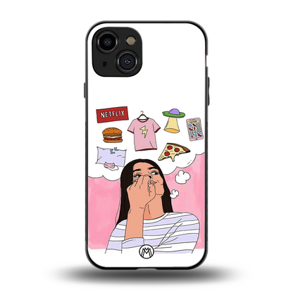 netflix and chill back phone cover | glass case for iphone 15