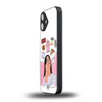 netflix and chill back phone cover | glass case for iphone 16 plus