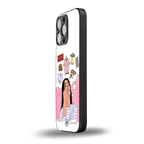 netflix and chill back phone cover | glass case for iphone 16 pro max