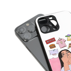 netflix and chill back phone cover | glass case for iphone 16 pro max