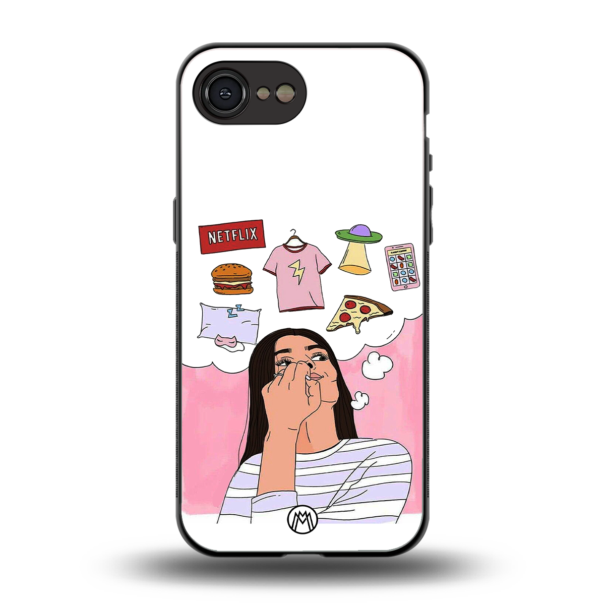 netflix and chill back phone cover | glass case for iphone 16e
