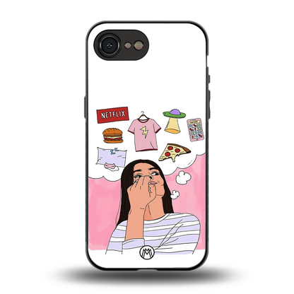 netflix and chill back phone cover | glass case for iphone 16e