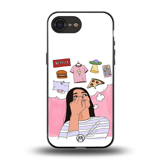 netflix and chill back phone cover | glass case for iphone 16e