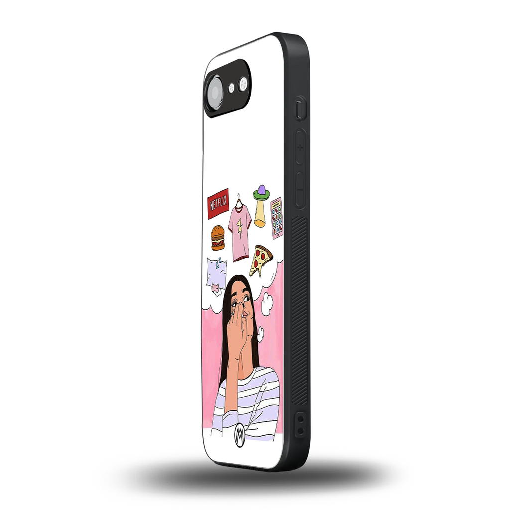 netflix and chill back phone cover | glass case for iphone 16e