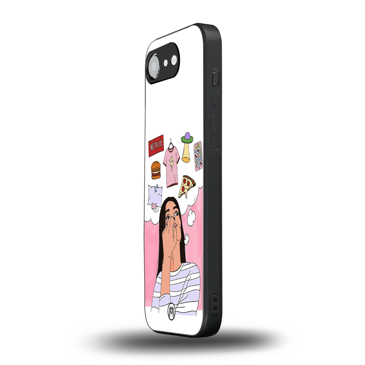 netflix and chill back phone cover | glass case for iphone 16e