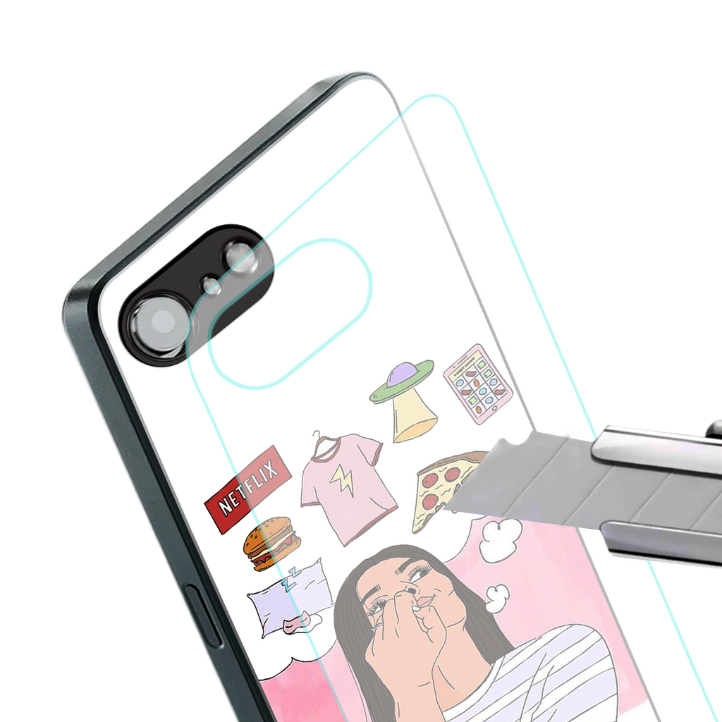 netflix and chill back phone cover | glass case for iphone 16e