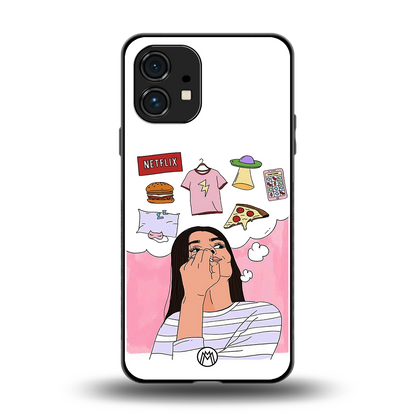 netflix and chill back phone cover | glass case for nothing phone 1
