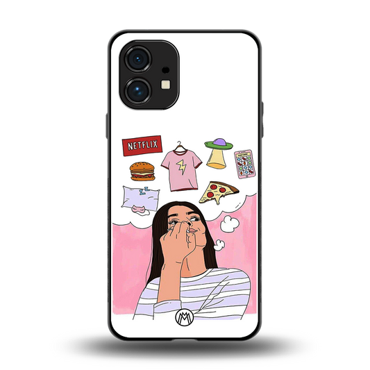 netflix and chill back phone cover | glass case for nothing phone 1