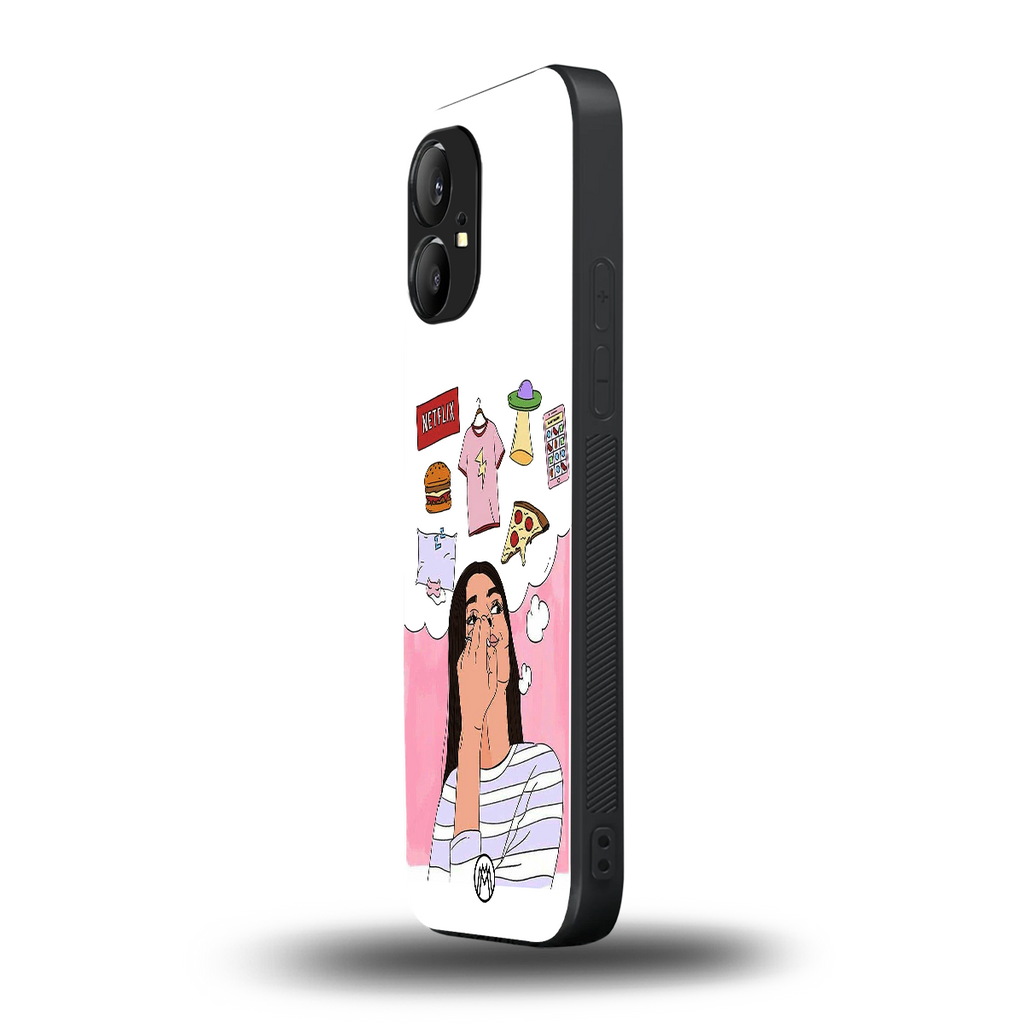 netflix and chill back phone cover | glass case for nothing phone 1