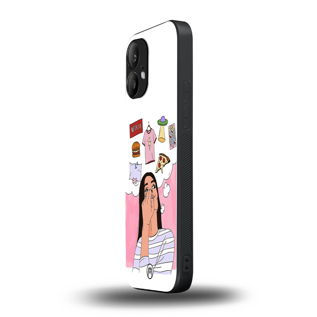 netflix and chill back phone cover | glass case for nothing phone 2