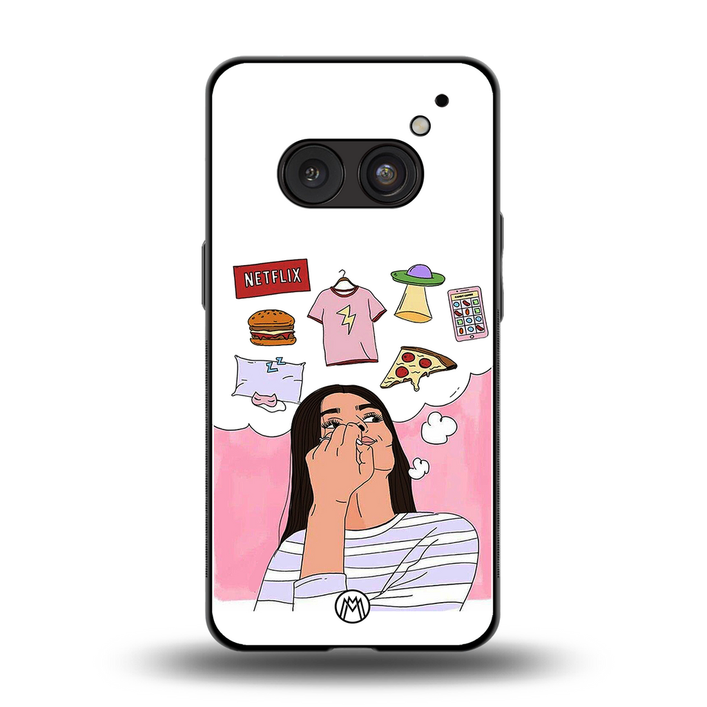 netflix and chill back phone cover | glass case for nothing phone 2a