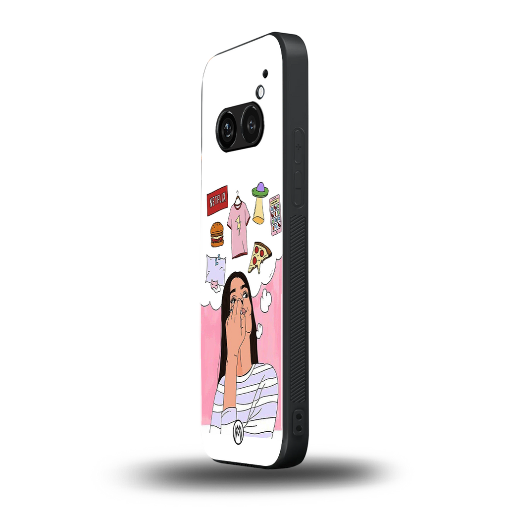 netflix and chill back phone cover | glass case for nothing phone 2a