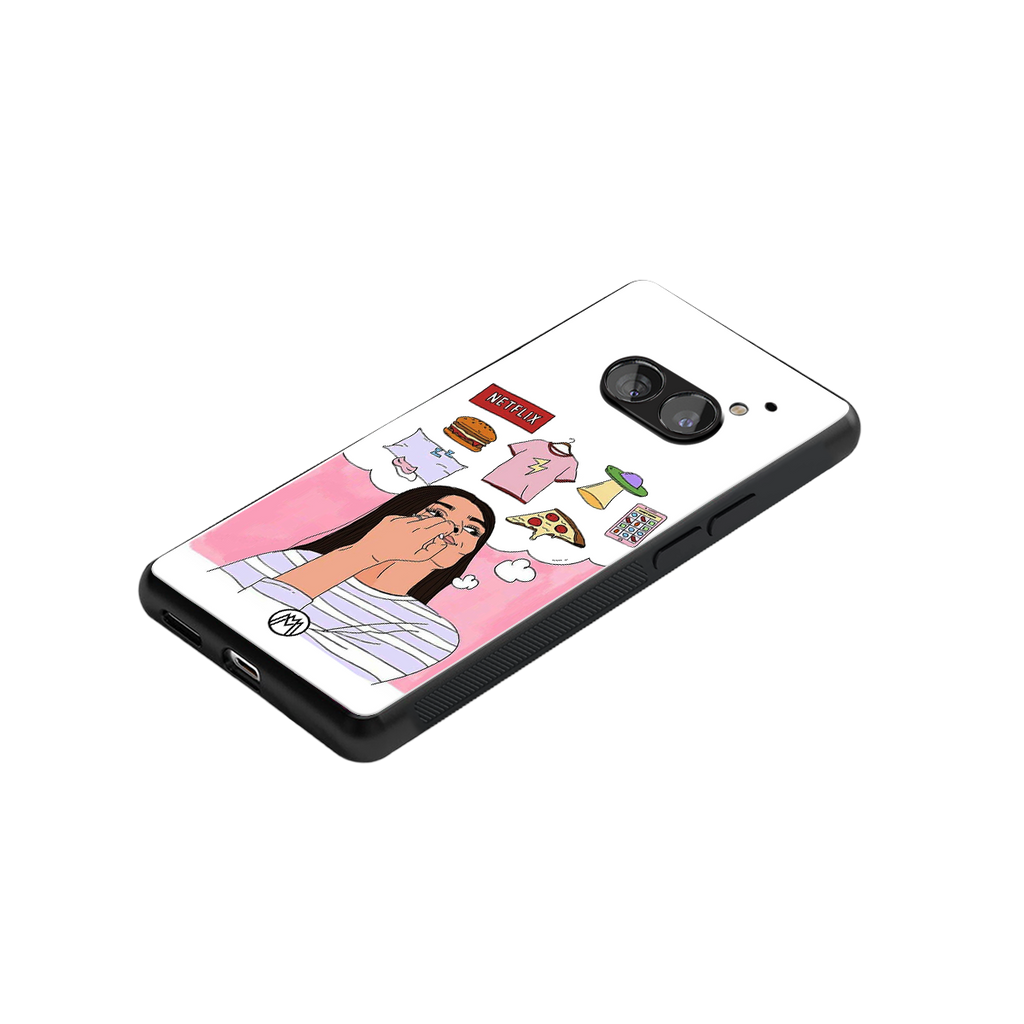 netflix and chill back phone cover | glass case for nothing phone 2a