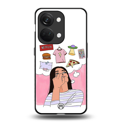 netflix and chill back phone cover | glass case for oneplus nord 3