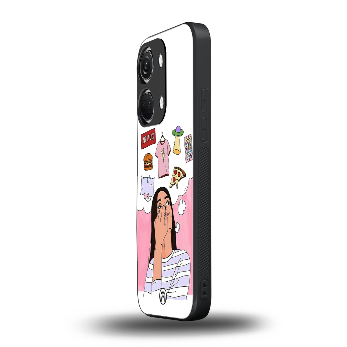 netflix and chill back phone cover | glass case for oneplus nord 3