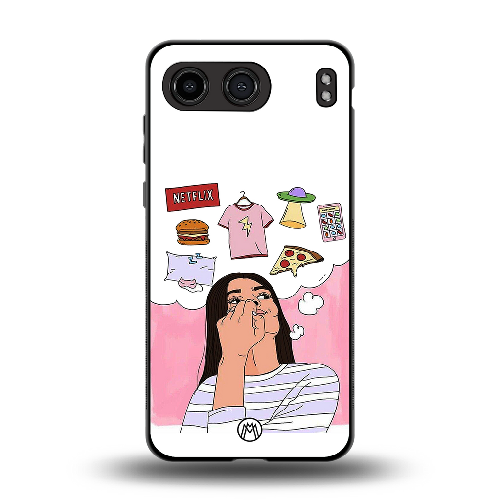 netflix and chill back phone cover | glass case for oneplus nord 4
